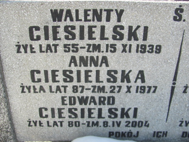 Edward Ciesielski Częstochowa Kule - Grobonet - Wyszukiwarka osób pochowanych