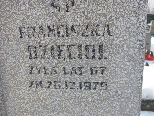 Franciszka Dzięcioł Częstochowa Kule - Grobonet - Wyszukiwarka osób pochowanych