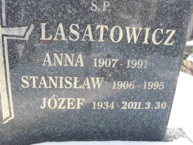 Stanisław Lasatowicz 1905 Częstochowa Kule - Grobonet - Wyszukiwarka osób pochowanych