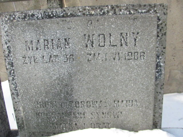 Marian Wolny Częstochowa Kule - Grobonet - Wyszukiwarka osób pochowanych