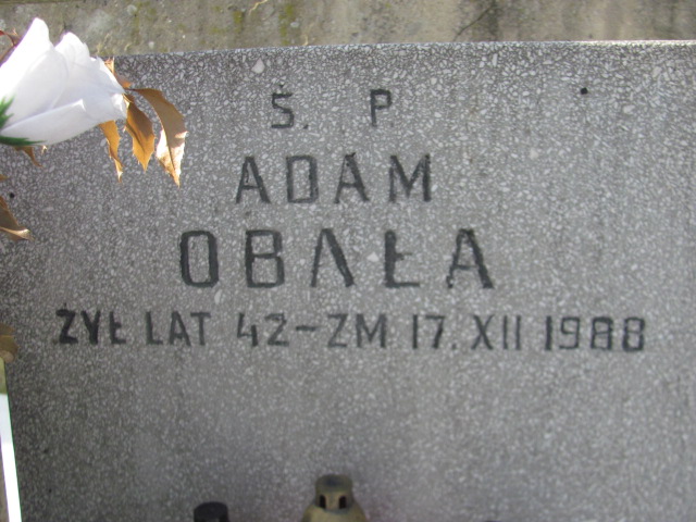 Adam Obała Częstochowa Kule - Grobonet - Wyszukiwarka osób pochowanych