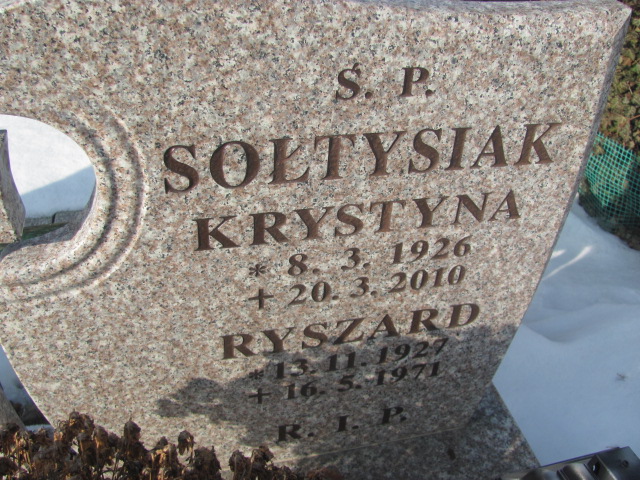 Ryszard Sołtysiak 1927 Częstochowa Kule - Grobonet - Wyszukiwarka osób pochowanych