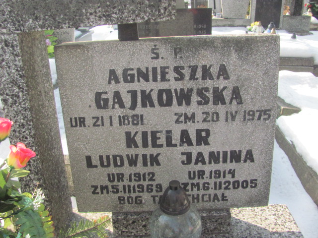 Janina Kielar 1913 Częstochowa Kule - Grobonet - Wyszukiwarka osób pochowanych