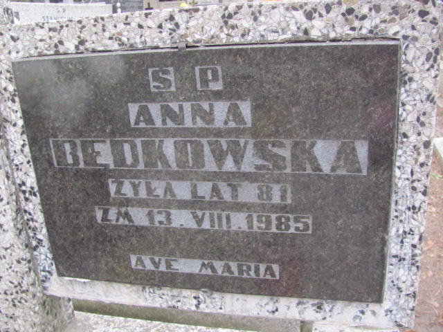 Anna Będkowska Częstochowa Kule - Grobonet - Wyszukiwarka osób pochowanych