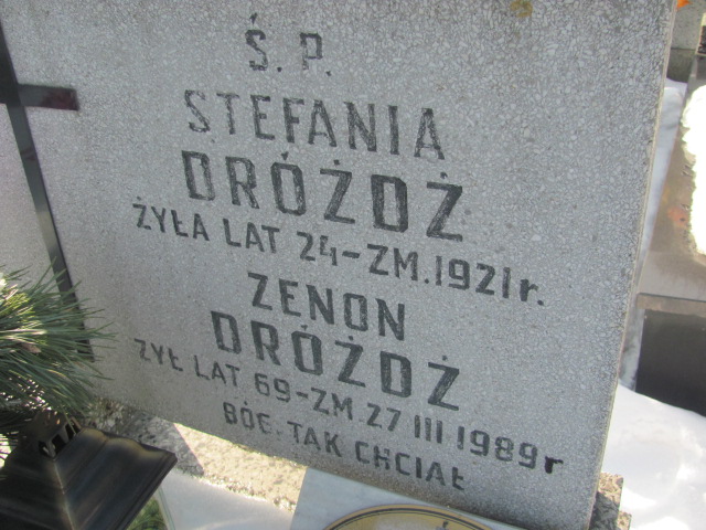Zenon Dróżdż Częstochowa Kule - Grobonet - Wyszukiwarka osób pochowanych
