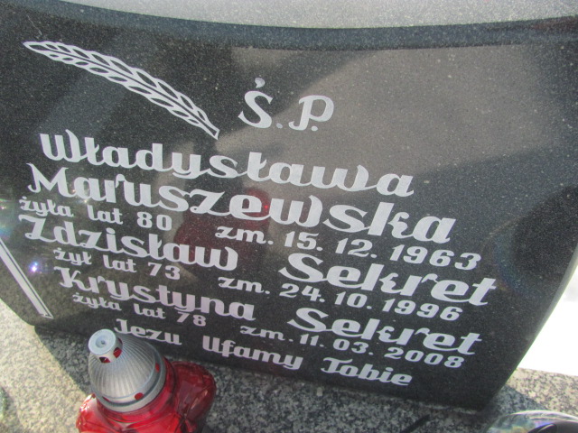 Władysława Maruszewska Częstochowa Kule - Grobonet - Wyszukiwarka osób pochowanych