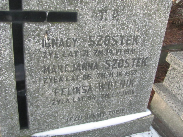 Marcjanna Szostek Częstochowa Kule - Grobonet - Wyszukiwarka osób pochowanych