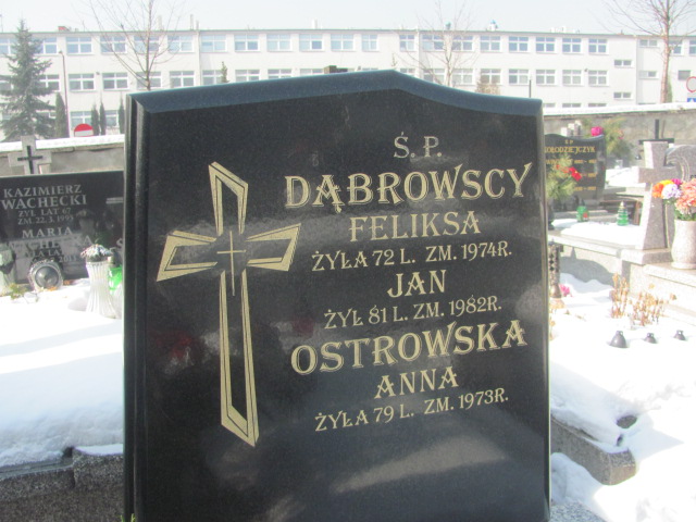 Jan Dąbrowski Częstochowa Kule - Grobonet - Wyszukiwarka osób pochowanych