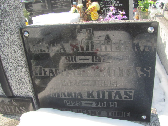 Maria Kotas 1928 Częstochowa Kule - Grobonet - Wyszukiwarka osób pochowanych