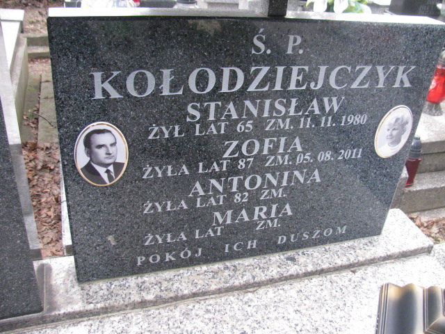Zofia Kołodziejczyk Częstochowa Kule - Grobonet - Wyszukiwarka osób pochowanych