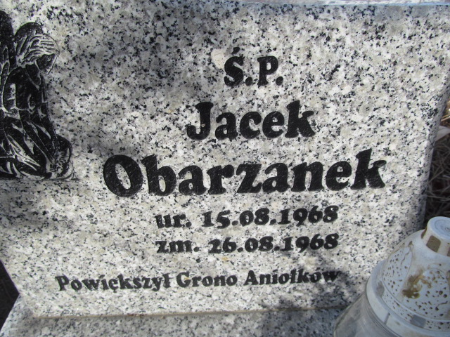 Jacek Obarzanek  1968 Częstochowa Kule - Grobonet - Wyszukiwarka osób pochowanych