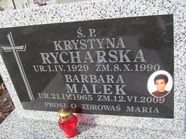 Krystyna Rycharska  1929 Częstochowa Kule - Grobonet - Wyszukiwarka osób pochowanych