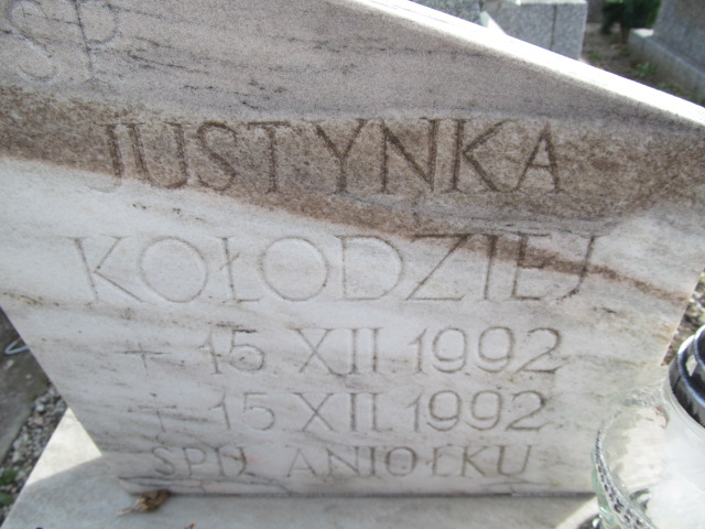 Justyna Kołodziej 1992 Częstochowa Kule - Grobonet - Wyszukiwarka osób pochowanych