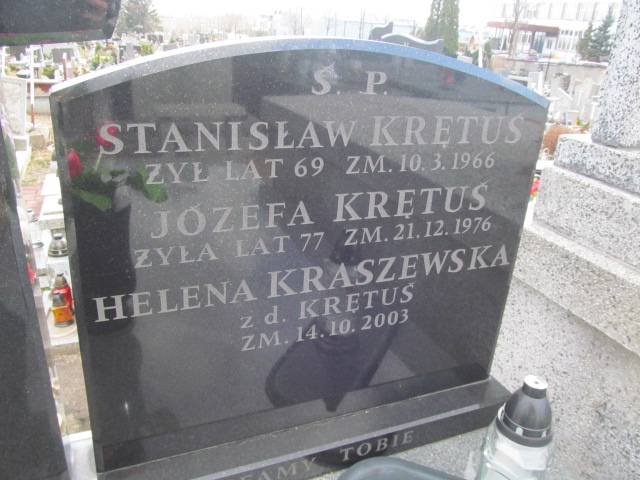 Józefa Krętuś Częstochowa Kule - Grobonet - Wyszukiwarka osób pochowanych