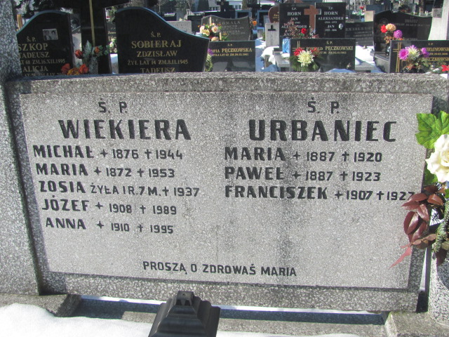 Leopold Wiekiera 1944 Częstochowa Kule - Grobonet - Wyszukiwarka osób pochowanych