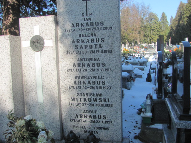 Adolf Arkabus Częstochowa Kule - Grobonet - Wyszukiwarka osób pochowanych