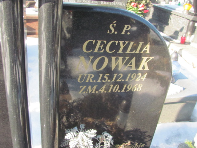 Cecylia Nowak 1924 Częstochowa Kule - Grobonet - Wyszukiwarka osób pochowanych