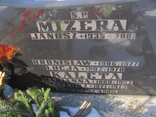 Janusz Mizera 1934 Częstochowa Kule - Grobonet - Wyszukiwarka osób pochowanych