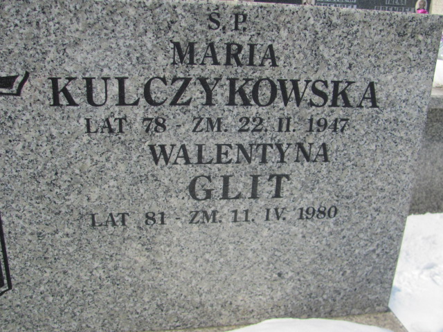 Walentyna Glit Częstochowa Kule - Grobonet - Wyszukiwarka osób pochowanych