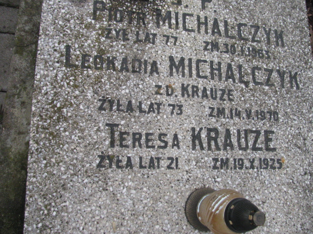 Teresa Krauze Częstochowa Kule - Grobonet - Wyszukiwarka osób pochowanych