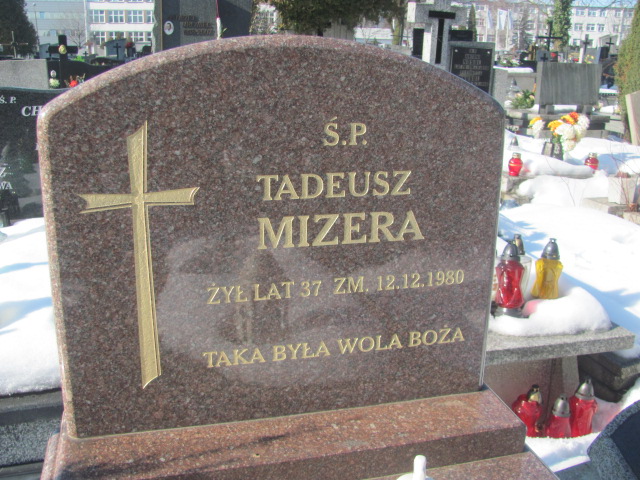 Tadeusz Mizera Częstochowa Kule - Grobonet - Wyszukiwarka osób pochowanych