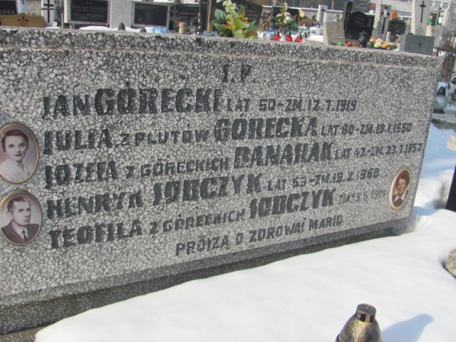 Julia Górecka  Częstochowa Kule - Grobonet - Wyszukiwarka osób pochowanych