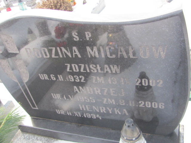 Zdzisław Micała 1932 Częstochowa Kule - Grobonet - Wyszukiwarka osób pochowanych