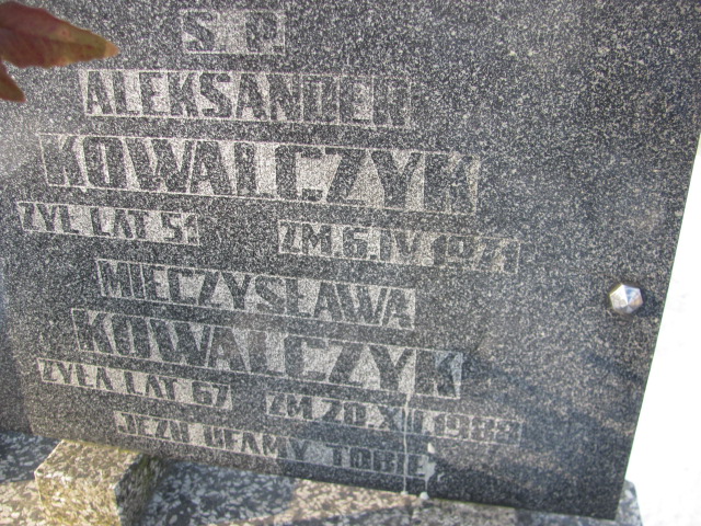 Mieczysława Kowalczyk Częstochowa Kule - Grobonet - Wyszukiwarka osób pochowanych