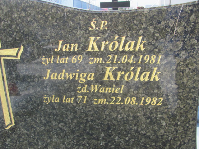 Jan Królak Częstochowa Kule - Grobonet - Wyszukiwarka osób pochowanych