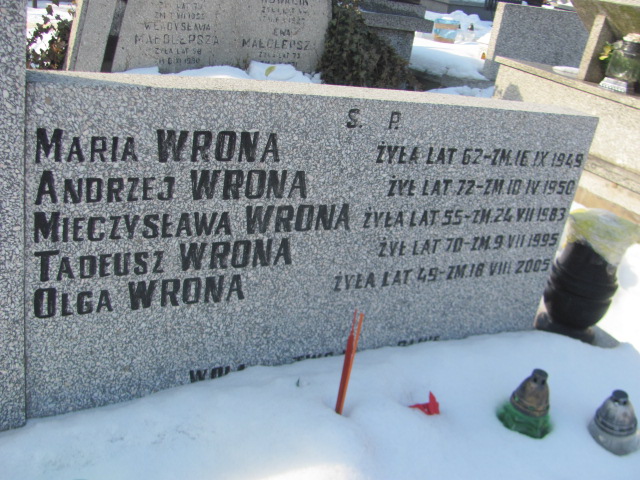 Tadeusz Wrona Częstochowa Kule - Grobonet - Wyszukiwarka osób pochowanych