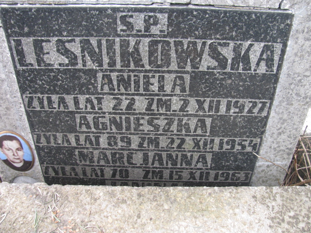 Marcjanna Leśnikowska Częstochowa Kule - Grobonet - Wyszukiwarka osób pochowanych