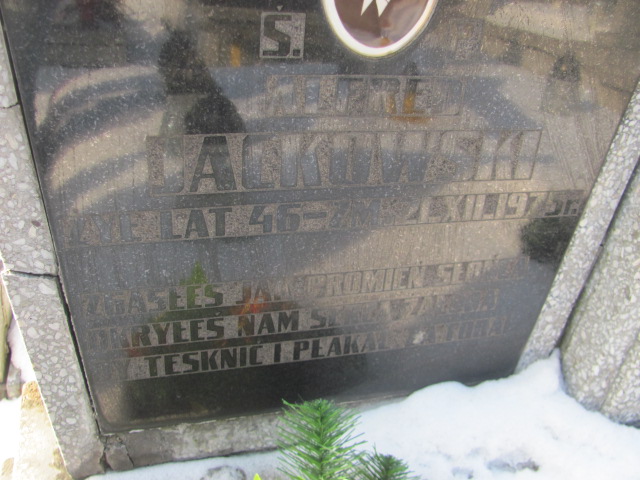 Alfred Jackowski Częstochowa Kule - Grobonet - Wyszukiwarka osób pochowanych