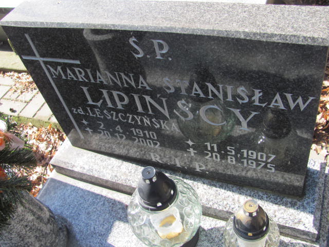 Marianna Lipińska 1910 Częstochowa Kule - Grobonet - Wyszukiwarka osób pochowanych