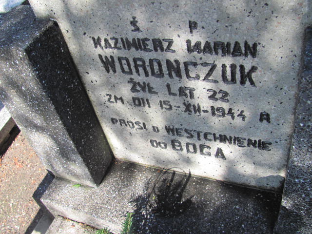 Kazimierz Marian Worończuk Częstochowa Kule - Grobonet - Wyszukiwarka osób pochowanych