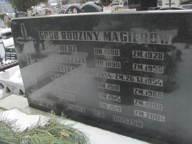 Małgorzata Magiera 1889 Częstochowa Kule - Grobonet - Wyszukiwarka osób pochowanych