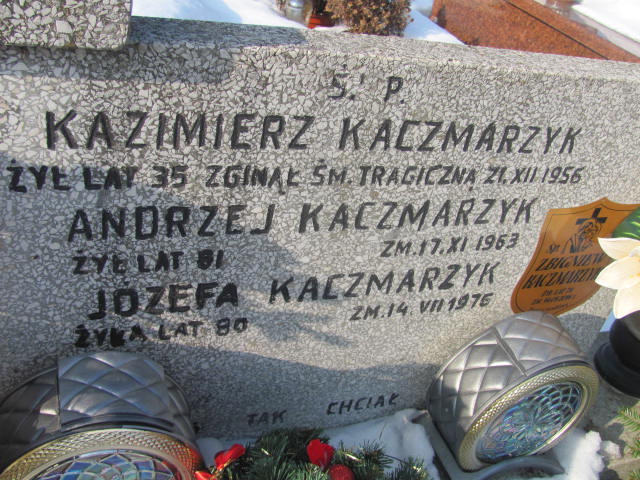 Kazimierz Kaczmarzyk Częstochowa Kule - Grobonet - Wyszukiwarka osób pochowanych