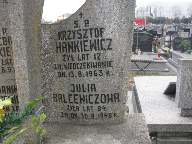 Janina Hankiewicz Częstochowa Kule - Grobonet - Wyszukiwarka osób pochowanych