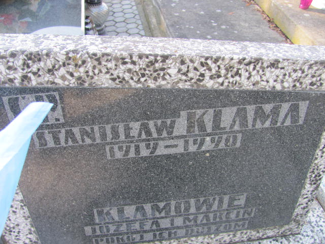 Józef Klama Częstochowa Kule - Grobonet - Wyszukiwarka osób pochowanych