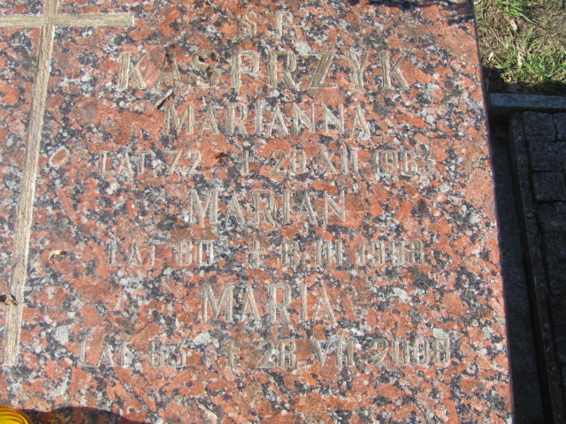 Marianna Kasprzyk Częstochowa Kule - Grobonet - Wyszukiwarka osób pochowanych