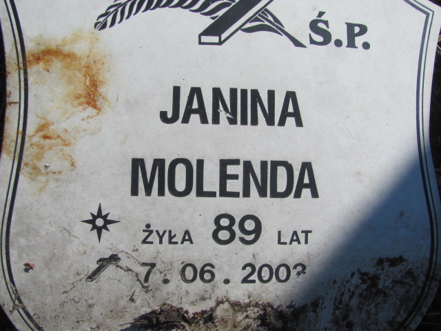 Janina Molenda Częstochowa Kule - Grobonet - Wyszukiwarka osób pochowanych