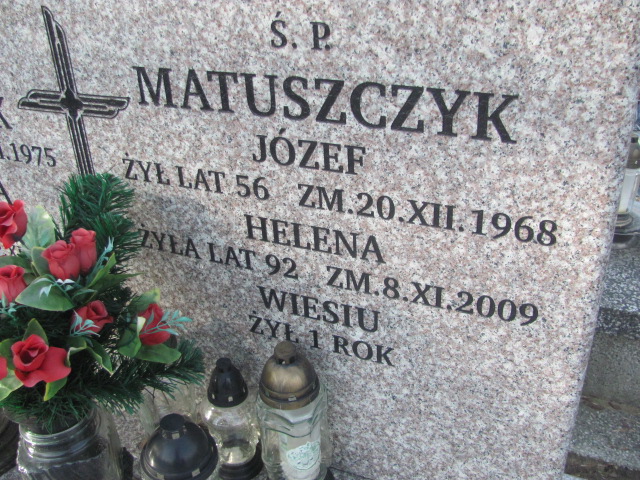 Józef Matuszczyk Częstochowa Kule - Grobonet - Wyszukiwarka osób pochowanych