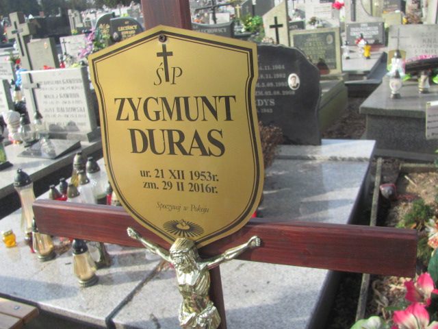Zygmunt Duras  1953 Częstochowa Kule - Grobonet - Wyszukiwarka osób pochowanych