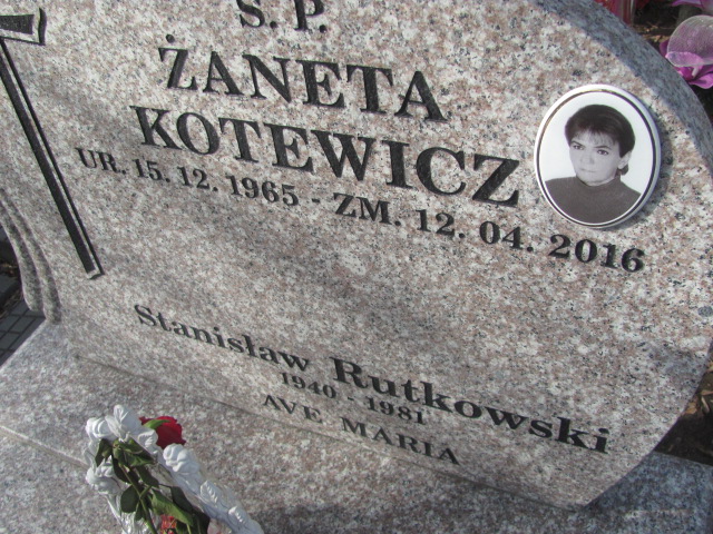 Żaneta Kotewicz 1965 Częstochowa Kule - Grobonet - Wyszukiwarka osób pochowanych