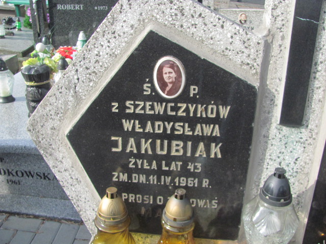 Władysława Jakubiak Częstochowa Kule - Grobonet - Wyszukiwarka osób pochowanych