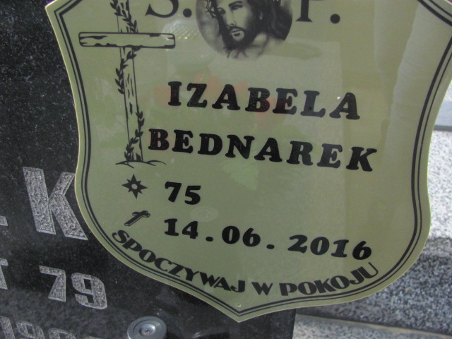 Izabela Bednarek Częstochowa Kule - Grobonet - Wyszukiwarka osób pochowanych
