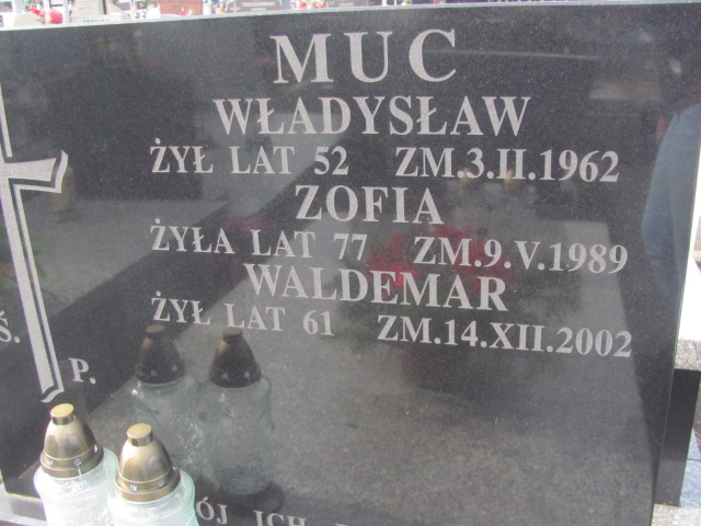 Ryszard Muc 1952 Częstochowa Kule - Grobonet - Wyszukiwarka osób pochowanych