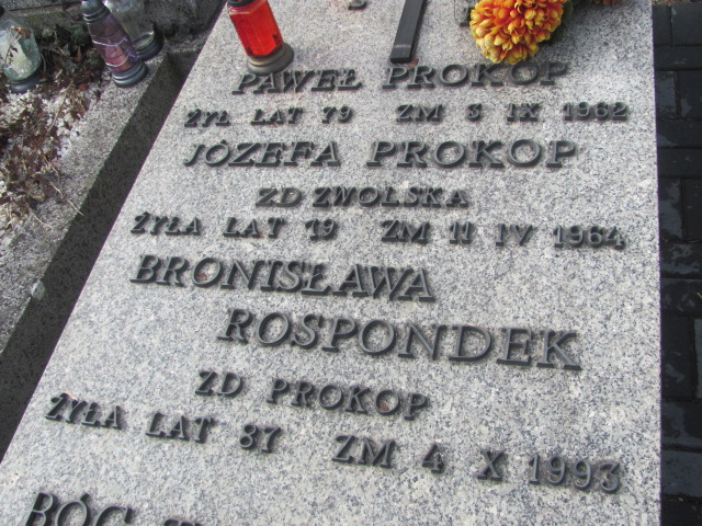 Józefa Prokop Częstochowa Kule - Grobonet - Wyszukiwarka osób pochowanych