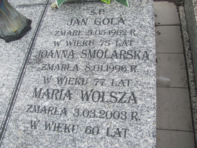 Joanna Smolarska Częstochowa Kule - Grobonet - Wyszukiwarka osób pochowanych