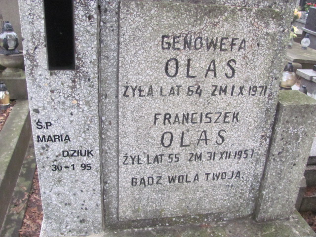 Genowefa Olas Częstochowa Kule - Grobonet - Wyszukiwarka osób pochowanych