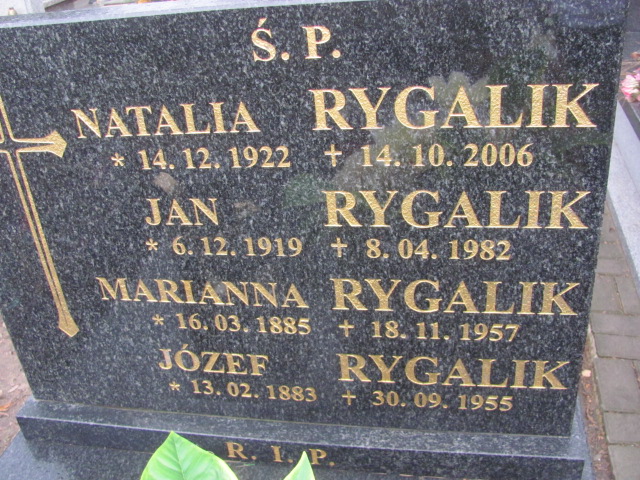 Józef Rygalik 1883 Częstochowa Kule - Grobonet - Wyszukiwarka osób pochowanych